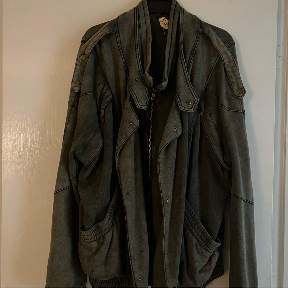 Free People Green Jacket